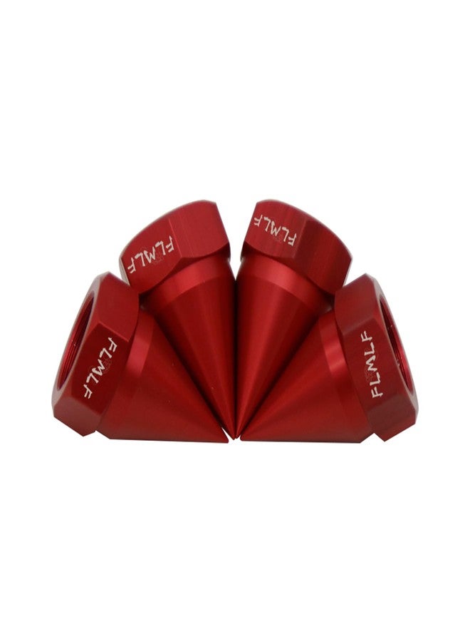 FLMLF CNC Metal Cone Fixed Screw Nut (4pcs/Set) for 1/5 HPI Rovan Baja 5B SS 5T 5SC Parts (Red) - Image 5