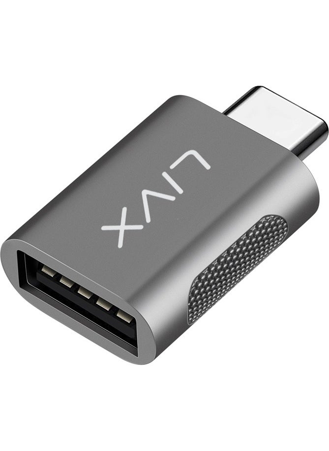 Livx - Usb3.0 To Type C Converter Converter OTG Adapter Gray - Image 1
