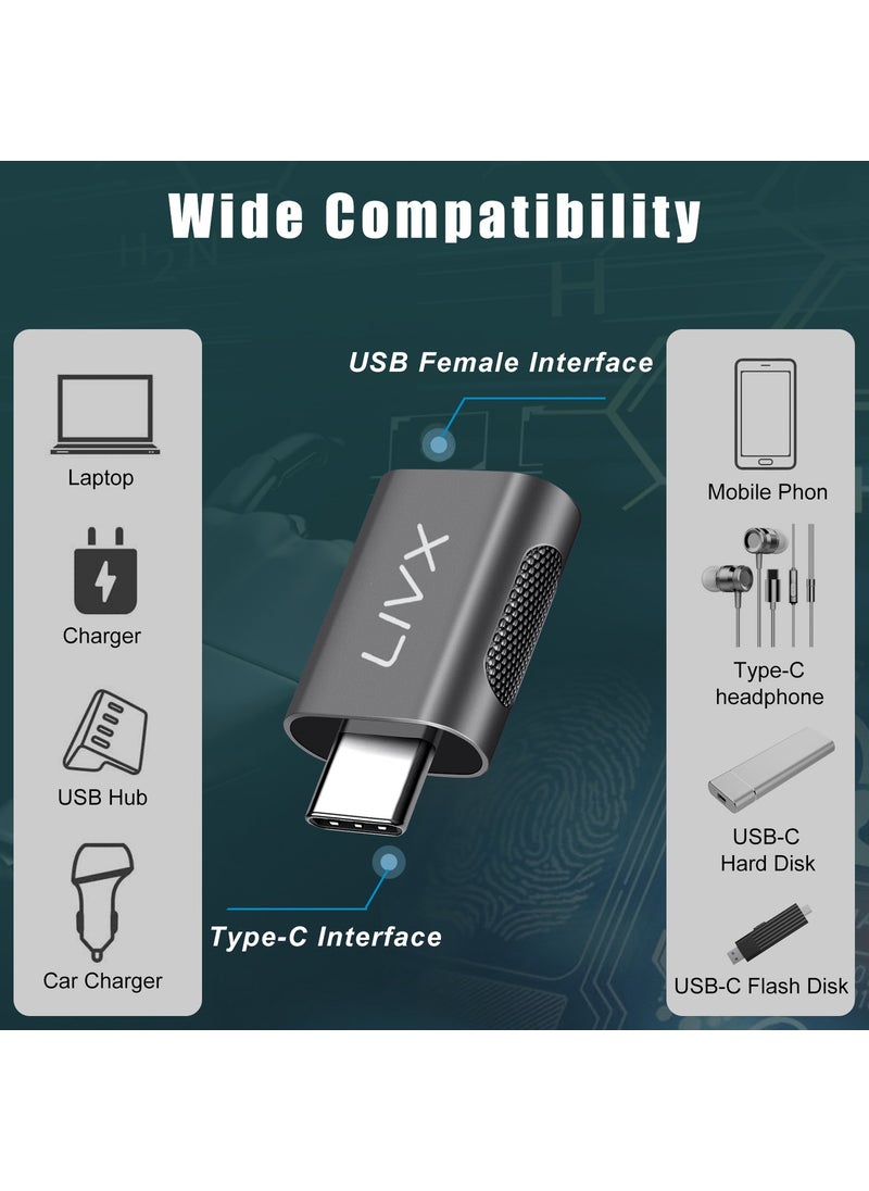 Livx - Usb3.0 To Type C Converter Converter OTG Adapter Gray - Image 1