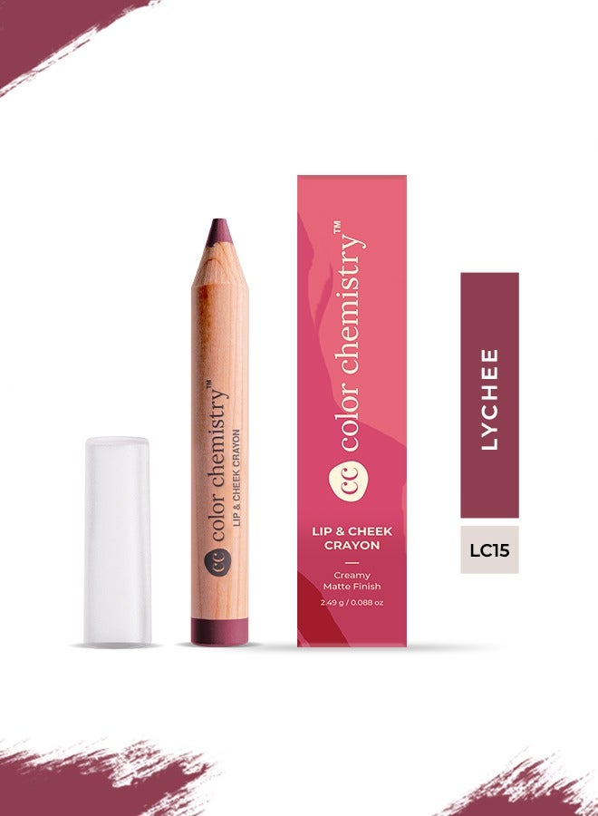 Color Chemistry قلم تلوين الشفاه والخدود Lychee من Color Chemistry - 2.49 جم، نباتي، غير لامع للغاية، غير جاف، أحمر شفاه مصطبغ ويدوم طويلاً، قلم تلوين شفاه متعدد الاستخدامات - Image 4