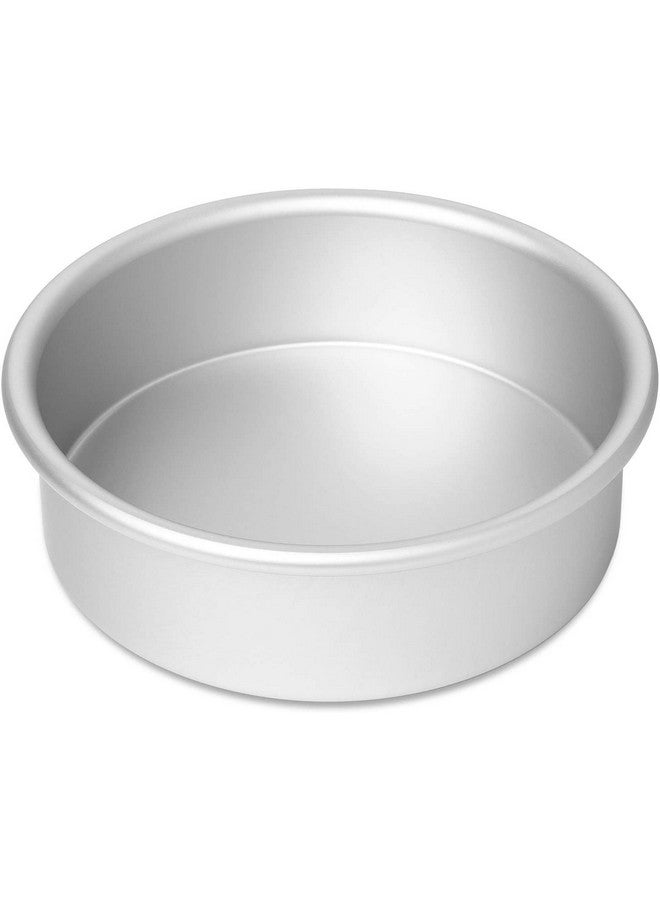 Seiko صينية كعك فضية دائرية من سيكو بقطر 8 إنش وارتفاع 2 إنش - أدوات خبز احترافية ومتينة لكعك مثالي، كعك الجبن، الحلويات، المخبوزات الخاصة، والمزيد - Image 1