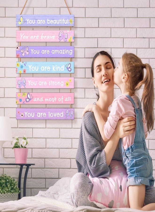 Beinou Girls Room Decor Colorful Inspirational Wall Decor Room Decor for Teen Girls Durable Kids for Nursery Playroom Bedroom,Purple Butterfly - Image 2