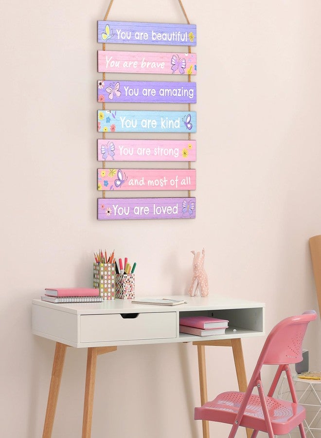 Beinou Girls Room Decor Colorful Inspirational Wall Decor Room Decor for Teen Girls Durable Kids for Nursery Playroom Bedroom,Purple Butterfly - Image 3