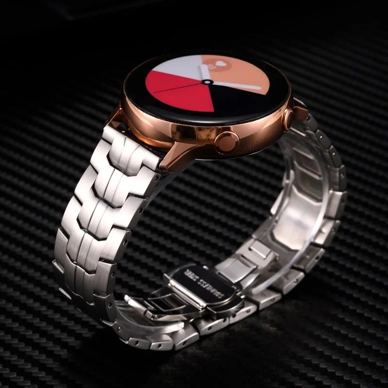 Eraysun Chic Stainless Steel Watch Band for Samsung Watch - 20mm 22mm Replacement Strap - Image 4