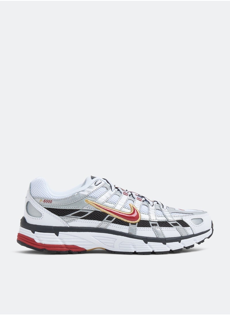 Nike P-6000 Low-top Sneakers in Mesh 'Metallic Silver Red'