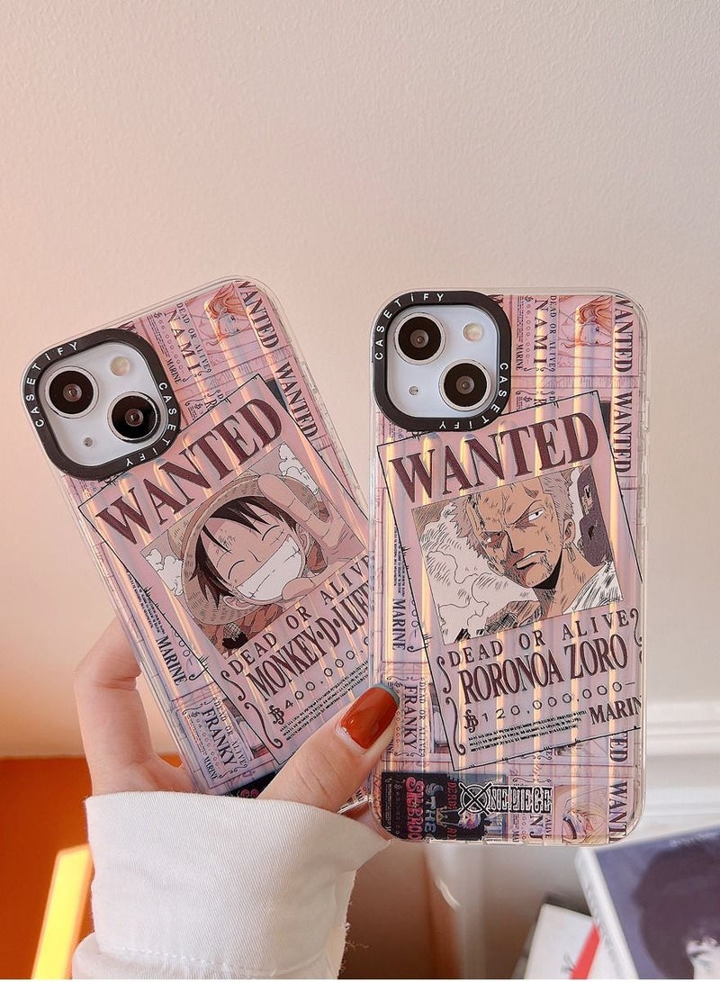 Color Fans One Piece Roronoa Zoro iPhone 14/13/12/Pro/Max Protective Case Cover - Image 5