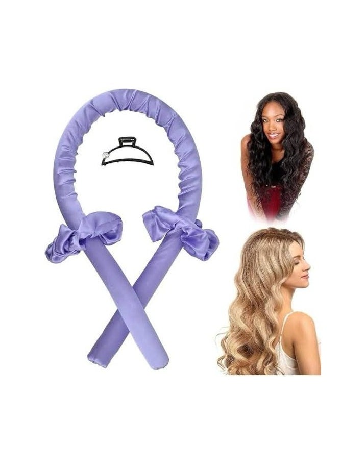 Generic Heatless Hair Curlers – No Heat Satin Curling Rod Headband Set for Long Hair to Sleep In with Hair Clip and Scrunchies, Overnight Soft Lazy Curly Hair Accessories for Women Natural Curly Hair 1PC (RANDOM COLOR)  - Image 1