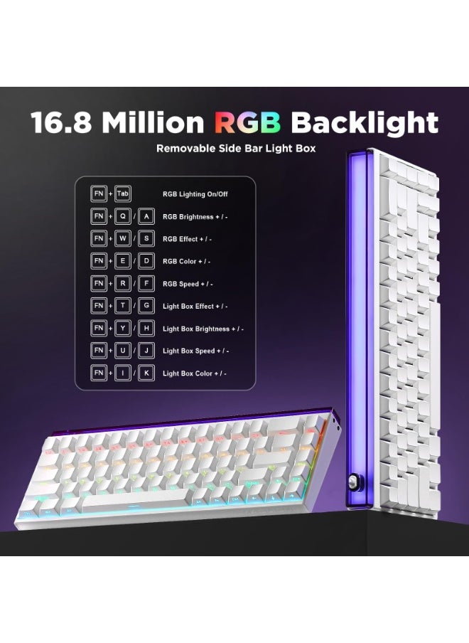 Nano 68 Esports Mechanical Gaming Keyboard, Hall Effect Magnetic Switches, Rapid Trigger Adjustable Actuation,PBT Keycaps,RGB Wired Keyboard for Mac/Win