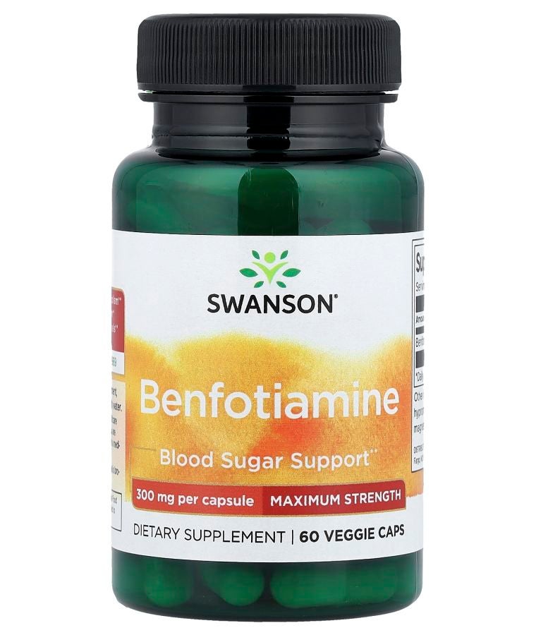 Benfotiamine Maximum Strength 300 mg 60 Veggie Caps