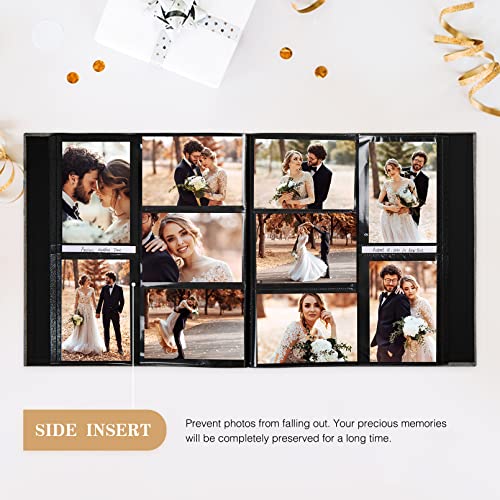 potricher Photo Album for 4x6 1000 Photos Linen Cover Extra Large Capacity Picture Book for Family Wedding Anniversary and Baby (Blue) - Image 3