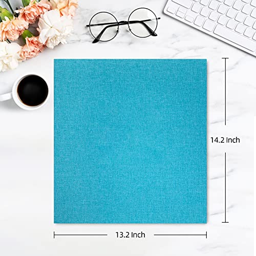 potricher Photo Album for 4x6 1000 Photos Linen Cover Extra Large Capacity Picture Book for Family Wedding Anniversary and Baby (Blue) - Image 2