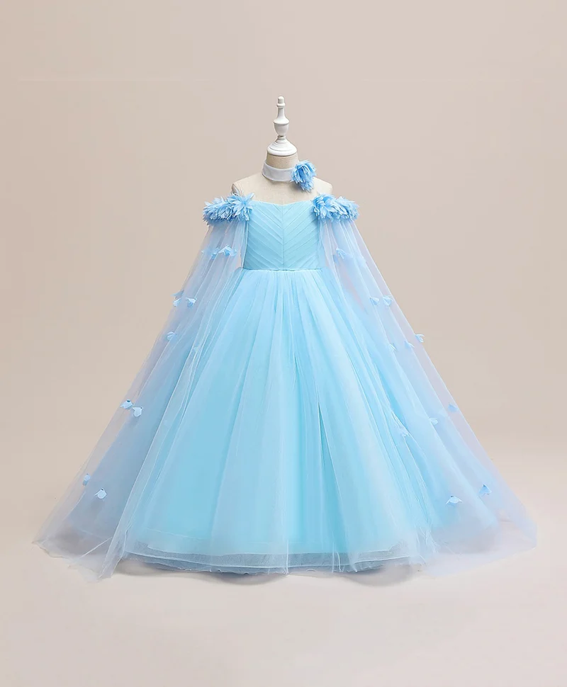 مارك وميا فستان مارك وميا مكشوف الكتفين مزين بالزهور - أزرق