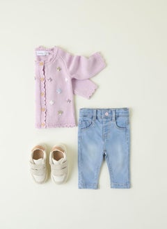 NAME IT Kids Flower Print Cardigan  - Image 4