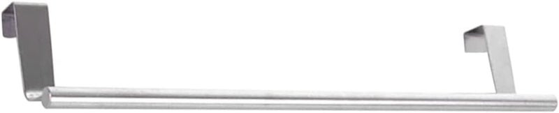 Compact trendy practical build MAGICLULU 1Pc Stainless Steel Towel Rack Multifunctional Bathroom Storage Holder Over Door Towel Stand for Kitchen Bathroom Easy Installation Organizer for Towels Long term storage compatible - Image 1