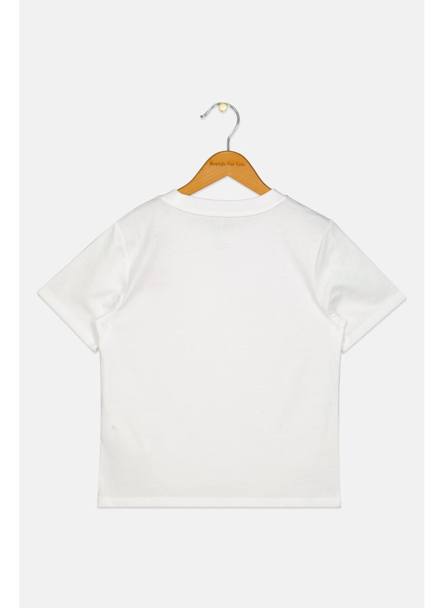 ESPRIT - Kids Boy Brand Logo Short Sleeves T-Shirt, White - Image 1