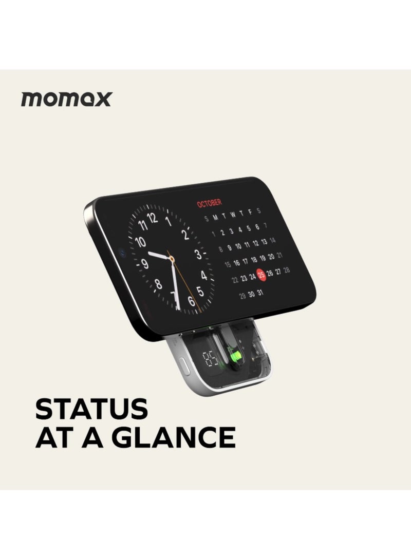 Momax 10000mAh 1-Power Flow+ Power Bank - 20W Fast Charging with MagSafe 15W Wireless Charger - Image 5