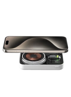 Momax Momax 10000mAh 1-Power Flow+ Power Bank - 20W Fast Charging with MagSafe 15W Wireless Charger - White  - Image 3