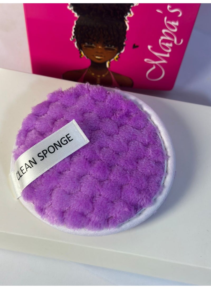 New Material Reusable Makeup Remover Pads Terry Cotton Washable Reusable Makeup Remover Pad 1PC may vary color - Image 1