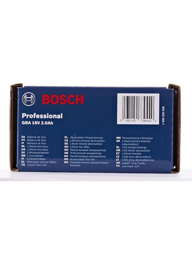 BOSCH Bosch - Gba 18V 2.0Ah Battery Pack  - Image 2