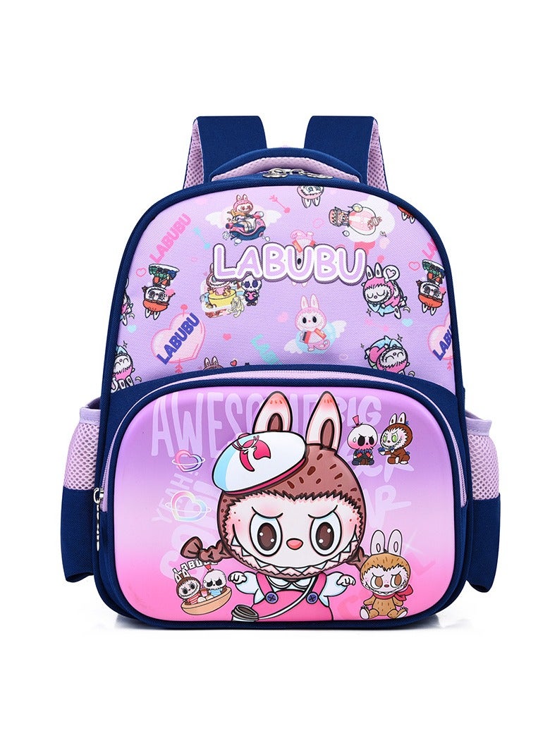 Labubu Boys and Girls Cartoon Cute Lightweight Children's Backpack 27*31*10CM