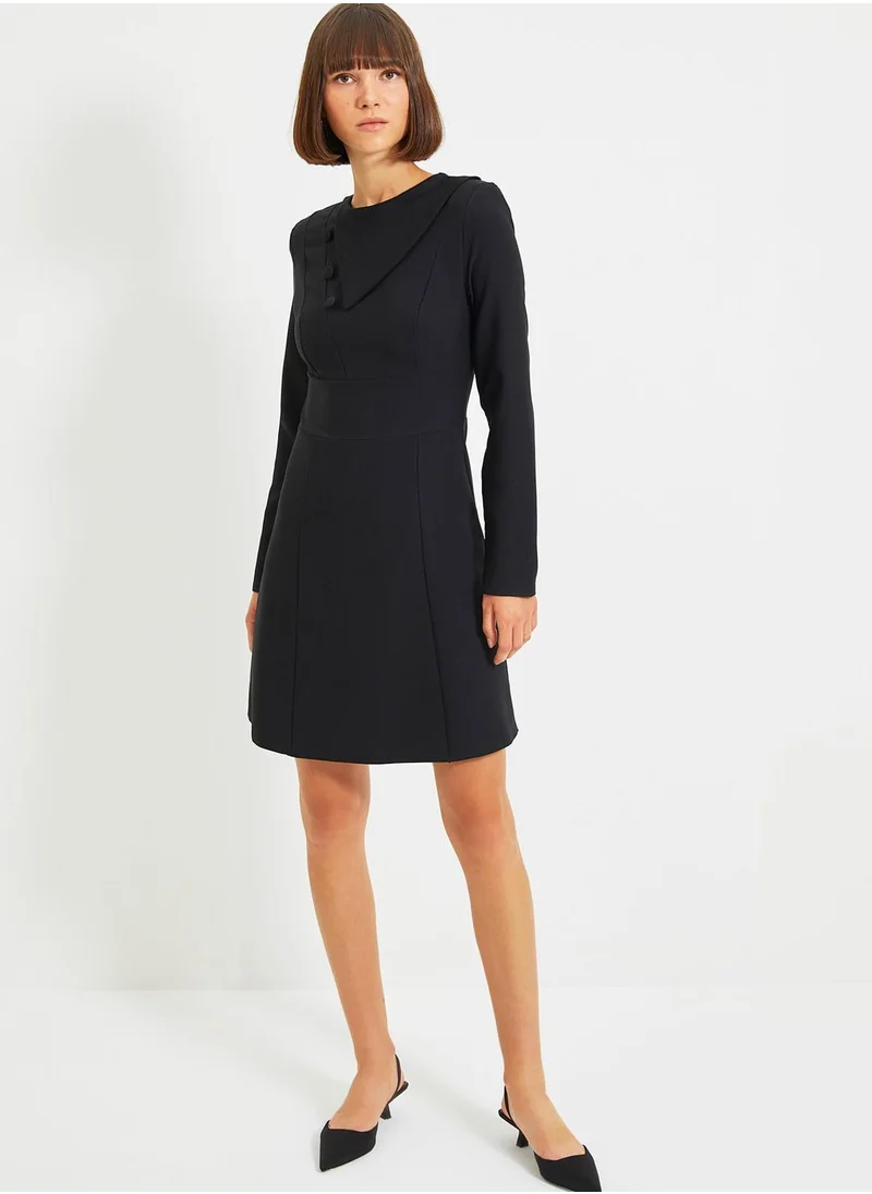 trendyol Crew Neck Knitted Dress