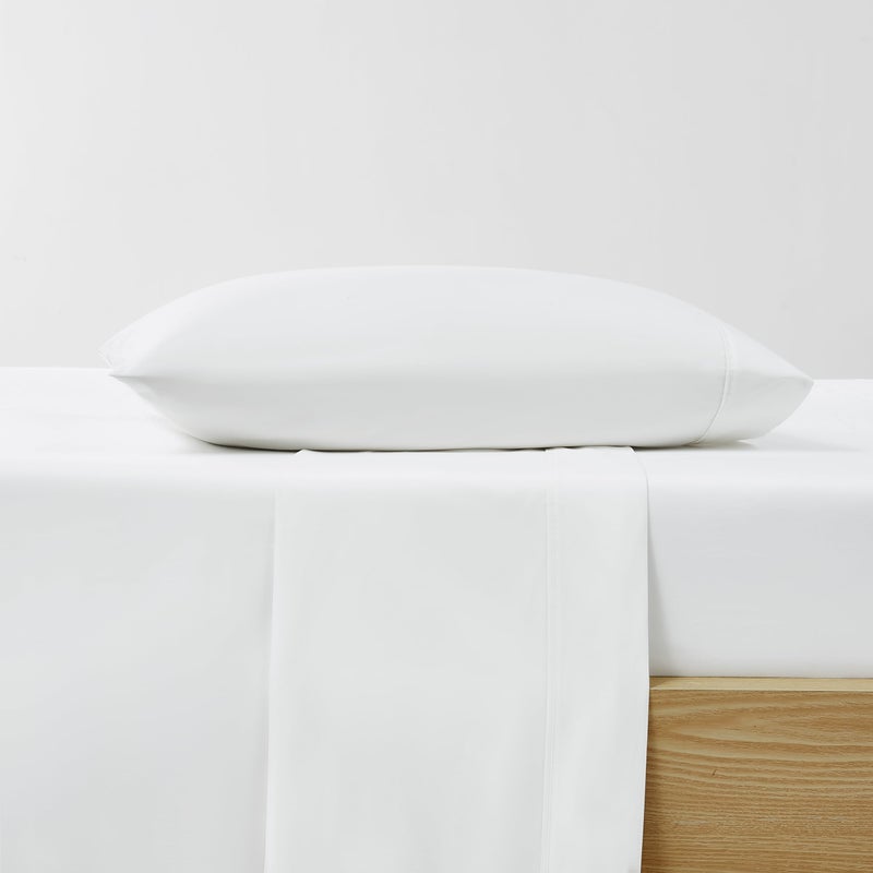 UGG 13579 Alahna Cali King Bed Sheets and Pillowcases 4-Piece Set Luxury Machine Washable Deep Pockets Wrinkle-Resistant Breathable Cozy Comfort Silky Cooling Sheets  California King  White - Image 5