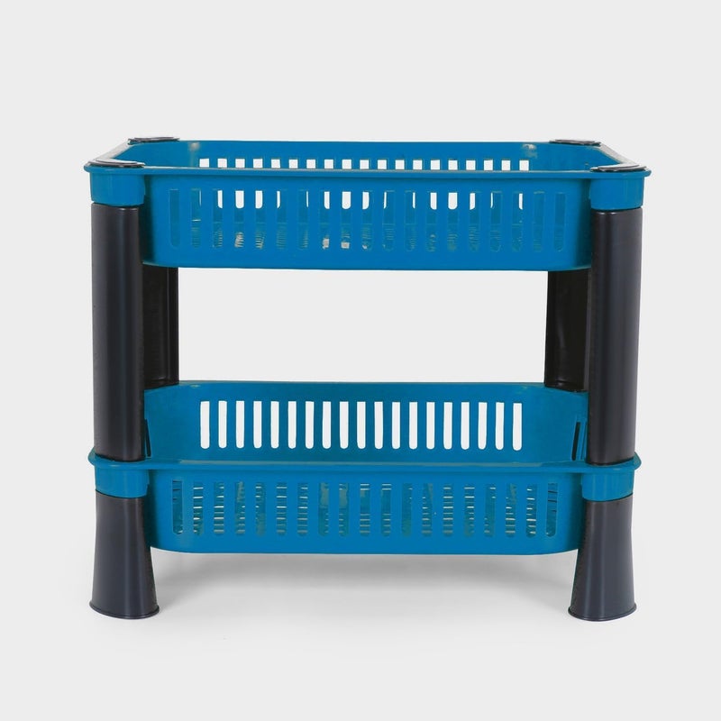 Black Olive Kitchen Storage Rack Plastic Multi Layer Trolly Racks Multipurpose Shelf Stand Space Saving Basket for Office Restaurant - Image 1