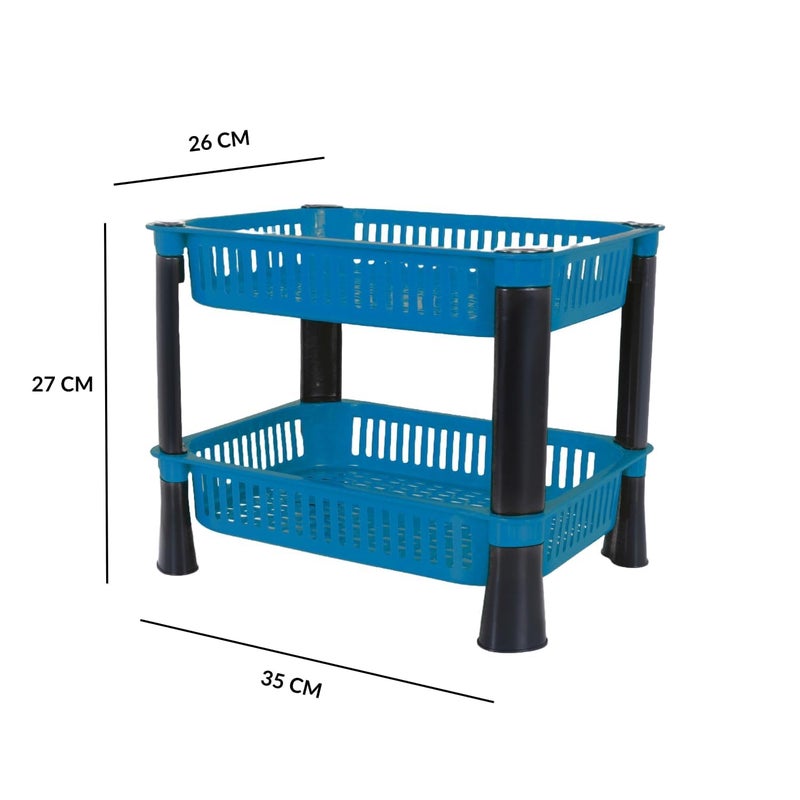 Black Olive Kitchen Storage Rack Plastic Multi Layer Trolly Racks Multipurpose Shelf Stand Space Saving Basket for Office Restaurant - Image 2