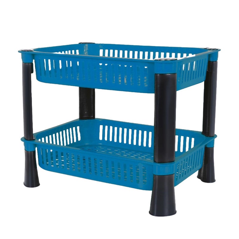 Black Olive Kitchen Storage Rack Plastic Multi Layer Trolly Racks Multipurpose Shelf Stand Space Saving Basket for Office Restaurant - Image 3