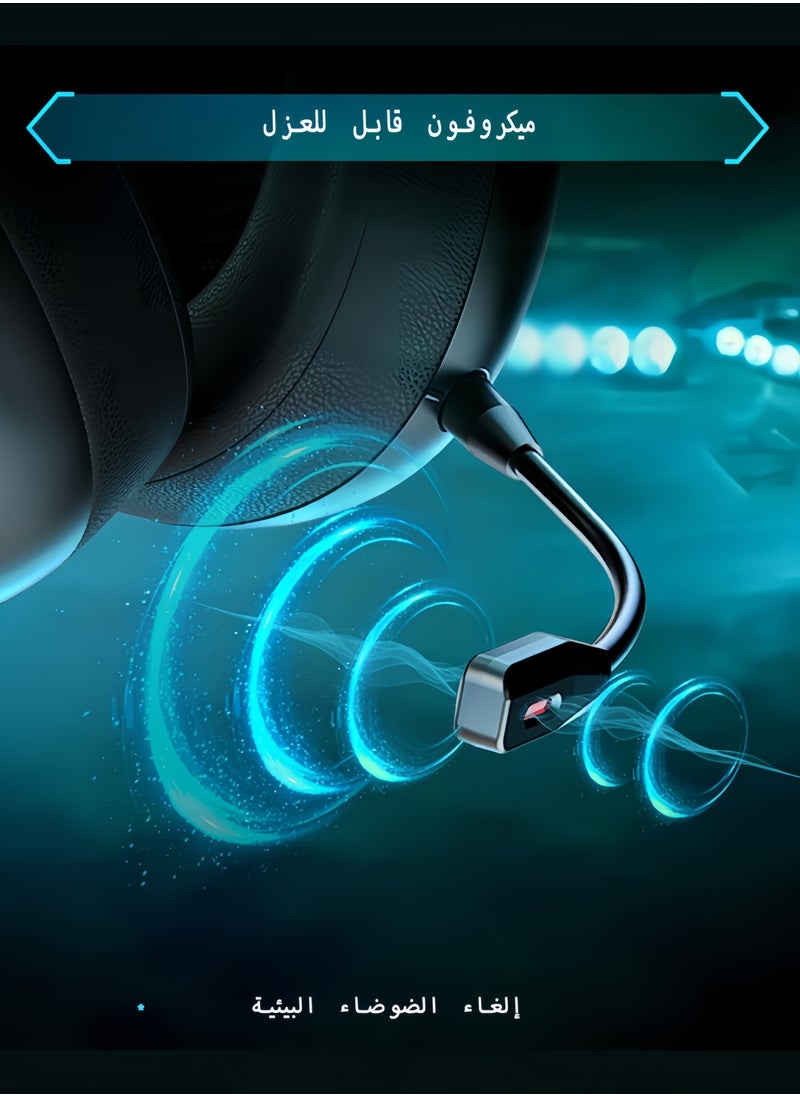 2.4GHz Wireless Gaming Headset for PC, PS5, PS4, for Mac, Gaming Headphones with Microphone, Bluetooth 5.3 Gaming Headset Wireless, ONLY 3.5mm Wired Mode for Xbox Series (Black) - pzsku/ZC26761D19C426D1A897EZ/45/_/1721708792/67d249d4-eec0-43df-ac30-b8ebdac922e6