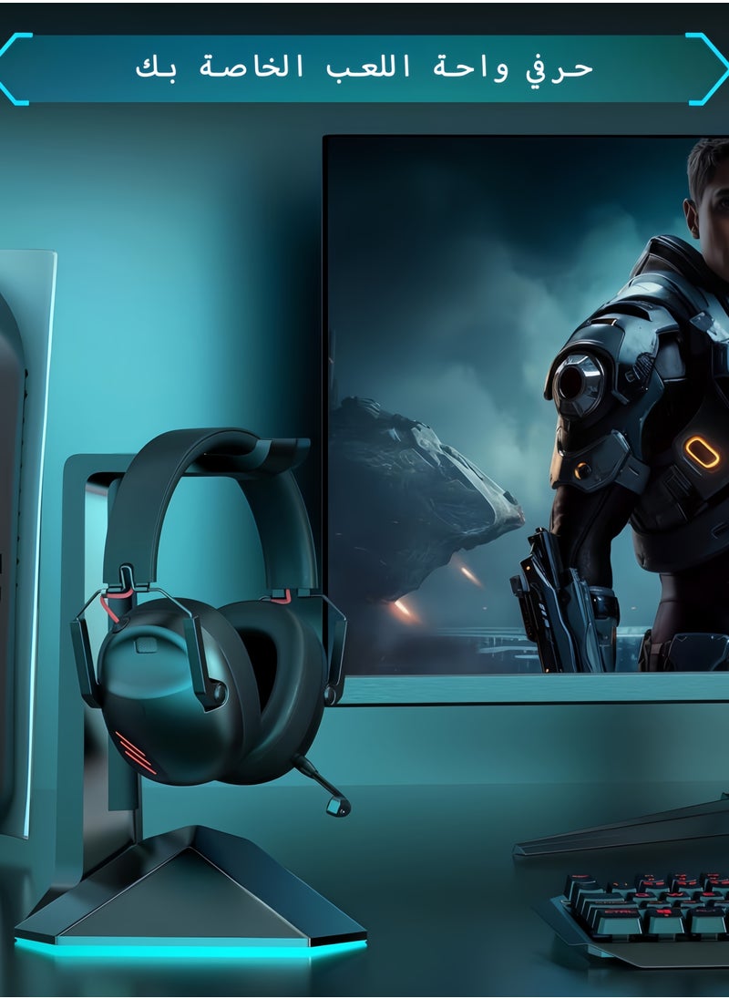 2.4GHz Wireless Gaming Headset for PC, PS5, PS4, for Mac, Gaming Headphones with Microphone, Bluetooth 5.3 Gaming Headset Wireless, ONLY 3.5mm Wired Mode for Xbox Series (Black) - pzsku/ZC26761D19C426D1A897EZ/45/_/1721708793/9d19c0cf-7f6a-49c8-bf81-1cae1df7300a