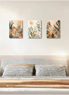ديكوريور تابلوة 3 قطع 90cm x 42.5 cm بسمك 30 مم بطباعة ديجيتال عالية الجودة -طبقة uv للحماية ضد الخدوش و حماية الالوان - تصميمات حديثة - لايحتاج مسامير للتركيب بلاصق ذاتي  - Image 3