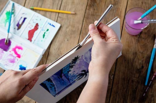 Strathmore 400 Series Watercolor Block, Cold Press, 9"x12" Bound (4 Sides), 15 Sheets/Block, White - Image 5