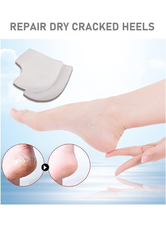 LuckSa 3 Pairs Gel Heel Protectors, Blister Prevention Heel Sleeves, Silicone Heel Cups & Ankle Protectors for Heel Pain and Cracked Heels Relief for Men and Women - Image 3