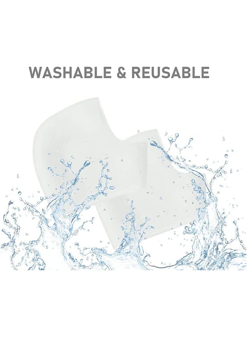 LuckSa 3 Pairs Gel Heel Protectors, Blister Prevention Heel Sleeves, Silicone Heel Cups & Ankle Protectors for Heel Pain and Cracked Heels Relief for Men and Women - Image 5