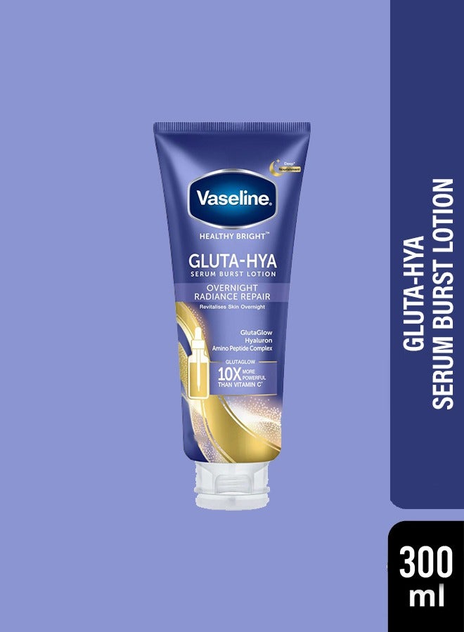 Vaseline Gluta-Hya Serum Burst Lotion Overnight Radiance Repair 300ml - Image 1