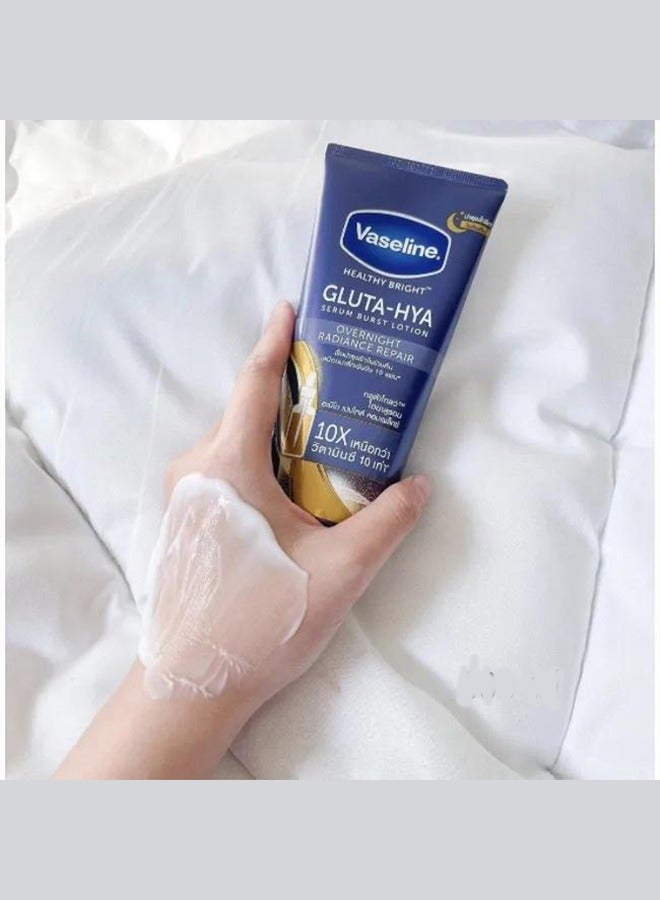 Vaseline Gluta-Hya Serum Burst Lotion Overnight Radiance Repair 300ml - Image 2