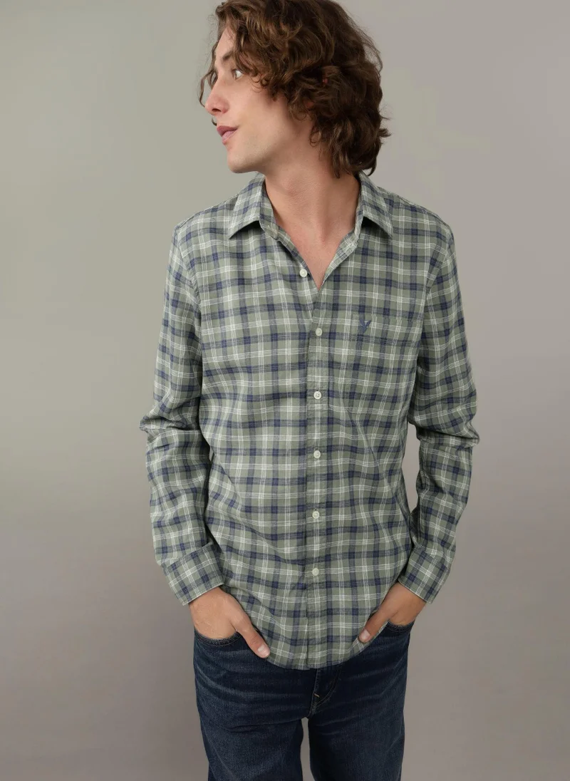امريكان ايجل Slim Fit Button-Up Shirt