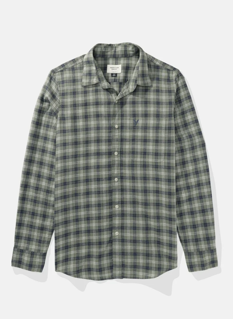 امريكان ايجل Slim Fit Button-Up Shirt