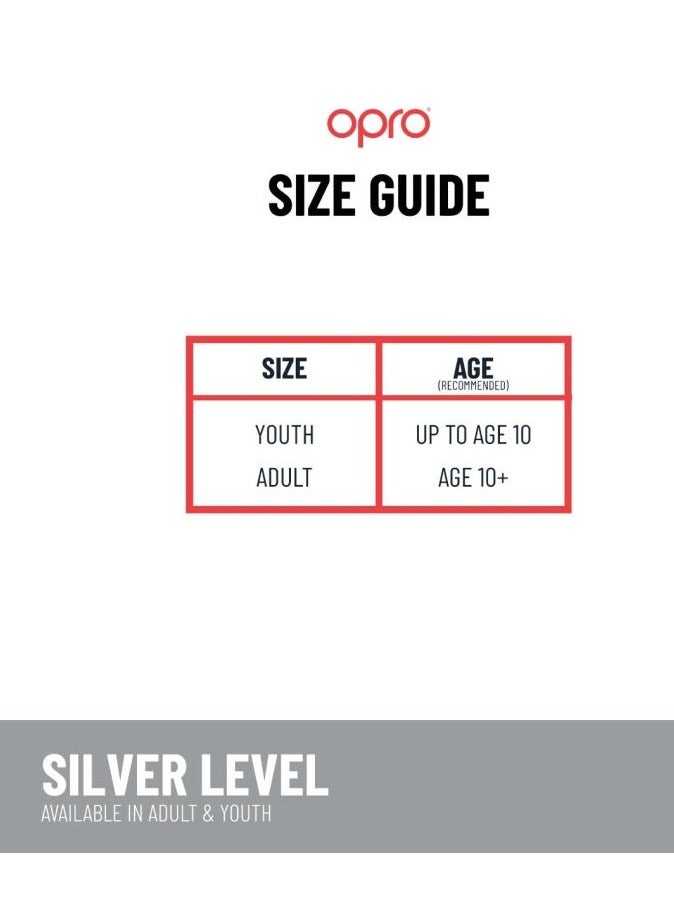 OPRO Self Fit Ufc Silver Black/Red - Image 3