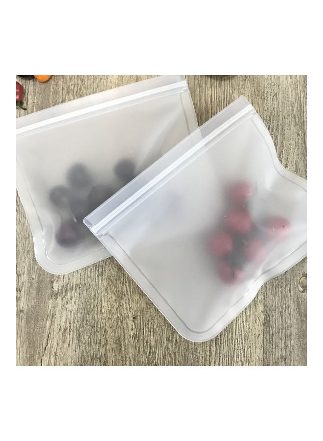 NIBEMINENT 5-Piece Reusable Freezer Storage Pouch Clear - Image 5