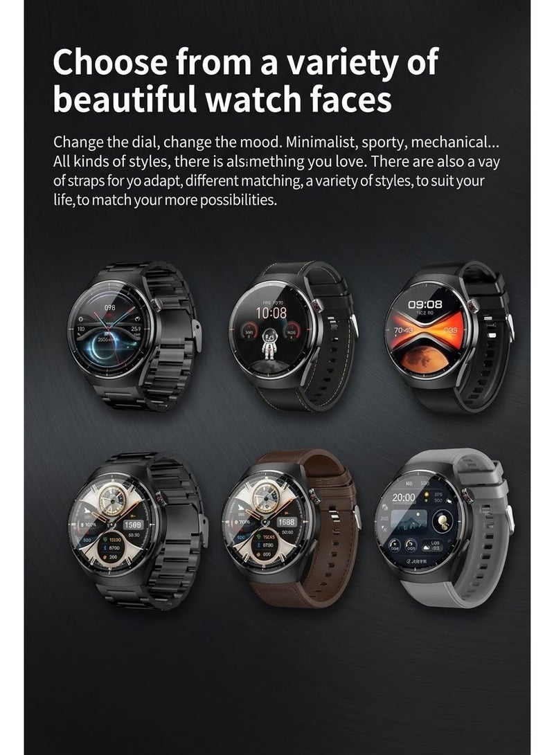 Kalobee Smart Watch SK38 AMOLED Curved Glass Display with Multiple Interchangeable Straps - Image 5