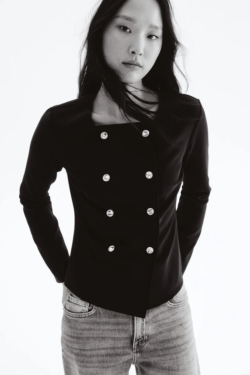 H&M Double-breasted cardigan