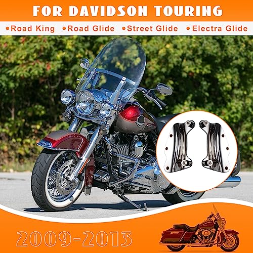 Eumti 4-Point Docking Hardware Kit for Harley Touring 2009-2013,Custom Quick Release Luggage Rack Backrest Replacement 54205-09A Chrome Fit for CVO Road King Street Road Electra Glide - Image 2