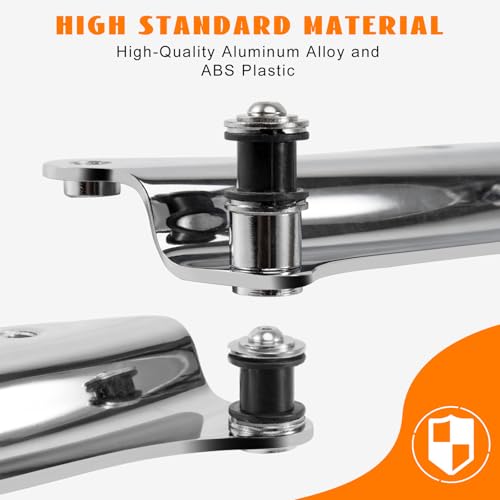 Eumti 4-Point Docking Hardware Kit for Harley Touring 2009-2013,Custom Quick Release Luggage Rack Backrest Replacement 54205-09A Chrome Fit for CVO Road King Street Road Electra Glide - Image 3