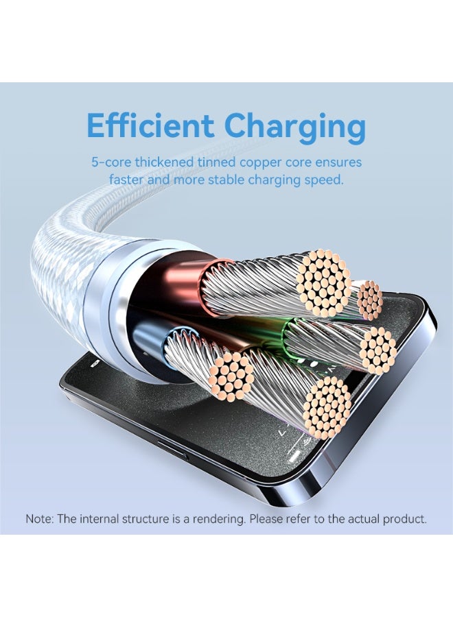 VENTION USB 2.0 Type-C Male to Type-C Male 3A Cable Pink Aluminum Alloy Type Model# TRDPF - Image 5