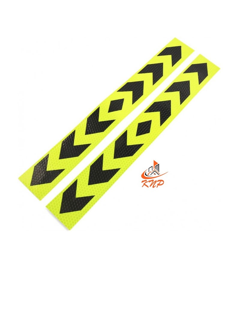 KNP Vehicle Arrow Type Green And Black Sticker 2" X 1mtr - 2pcs - Image 1