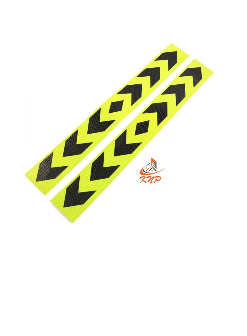 KNP Vehicle Arrow Type Green And Black Sticker 2" X 1mtr - 2pcs - Image 2