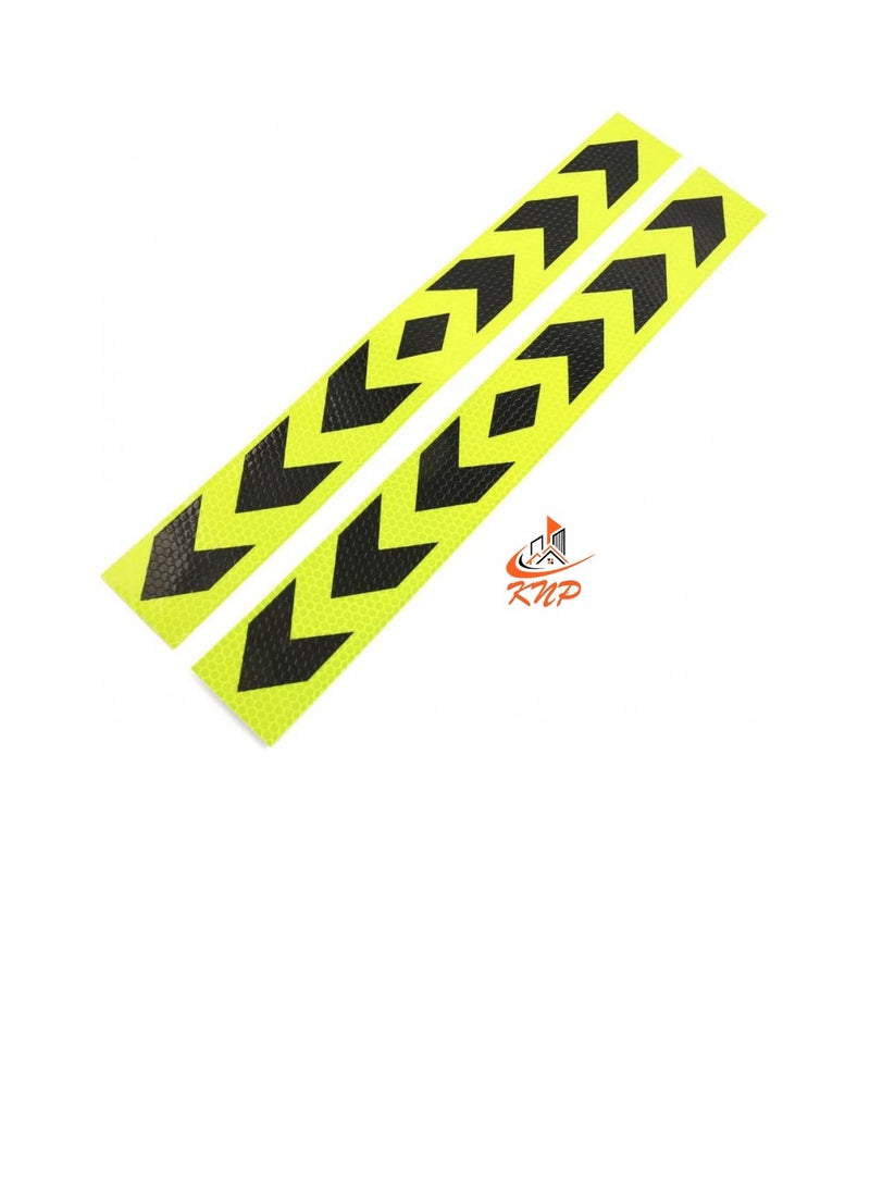 KNP Vehicle Arrow Type Green And Black Sticker 2" X 1mtr - 2pcs - Image 3