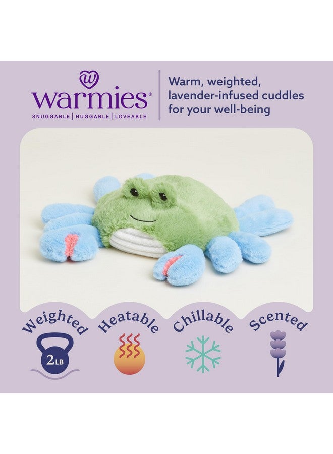 Warmies دمى محشوة دافئة قابلة للتسخين بالميكروويف ووزنها، سرطان أزرق - دمية محشوة مدفأة للدفء والراحة - ألعاب محشوة ناعمة لطيفة للبالغين والأطفال (الأولاد، البنات، الرضع والأطفال الصغار) - Image 2